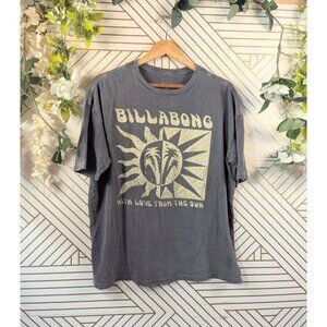 Billabong With Love From The Sun Women's T-Shirt - Off Black -Size Medium